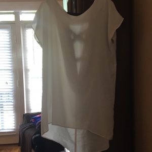 Off-White top with deep V back